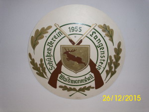 Wappen Schuetzenverein Waidmannsheil 1955 Langenstein 